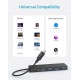 Anker 4-Port USB 3.0 Data Hub, Ultra-Slim 5Gbps USB-C OTG Hub with 20 cm Extended Cable, For MacBook, Mac Pro, Mac mini, iMac, Surface Pro, XPS, PC, Flash Drive, Mobile HDD (Charging Not Supported) Anker 4-Port USB 3.0 Data Hub, Ultra-Slim 5Gbps USB-C OTG Hub with 20 cm Extended Cable, For MacBook, Mac Pro, Mac mini, iMac, Surface Pro, XPS, PC, Flash Drive, Mobile HDD (Charging Not Supported)