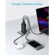 Anker 335 Charger 67W USB C Wall Charger, PIQ 3.0 Compact and Foldable Fast Charger Adapter, For Laptop, iPhone 16/15 Series, MacBook Pro, iPad, Samsung S25/S24, Pixel, and More (5 ft Cable Included)